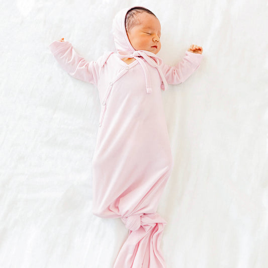 Newborn Knotted Gown - Blossom